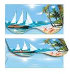 Конверт для денег. Море 00085 (комплект из 5шт.)