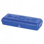 Пенал пластиковый ПИФАГОР непрозрачный, ассорти 4 цвета, 20х7х4 см, 228114