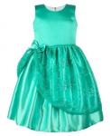 Бирюзовое нарядное платье для девочки Арт.82614