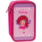 Пенал 3 отделения, 190*110 ArtSpace "Принцесса", ламинированный картон, когрев, блестки, 61П25_3_23125