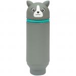 Пенал мягкий 200*55*50 Berlingo "Husky", силикон, серый, PM05619