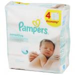 PAMPERS Детские влажные салфетки Sensitive 4x52 ПрепакКор