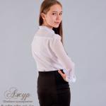 Блуза для девочки Модель 04/3-д (полуприталенный силует)
