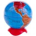 Точилка пластиковая  Globe, 1 отверстие, металлический контейнер, ассорти, 051111