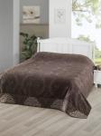 Простынь махровая жаккард "KARNA OTTOMAN", темно-коричневый                             (kr-200889-gr)