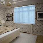 Жалюзи вертикальные "Магнолия", голубой                             (n-100046)