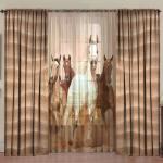 Комплект фотоштор "Степь" с тюлем                             (zk-102782)