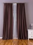 Комплект портьер блэкаут однотонный B501-1, шоколадный                             (bt-200001-gr)