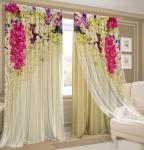 Комплект фотоштор "Фрейлина", бежевый                             (zk-102765)