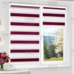 Рулонная штора "Дуэт Линея, Бордо"                             (2533-gr)