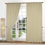 Комплект портьер блэкаут-мелкая рогожка B503-4, кремовый                             (bt-200015-gr)