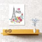 Картина "Люблю Париж", 40*60 см                             (s-102091)