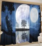 Комплект фотоштор "Хэллоуин" с тюлем                             (zk-102783)