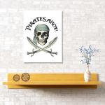 Картина "Пиратский флаг", 40*60 см                             (s-102095)