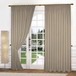 Комплект портьер блэкаут-лен B502-3, бежевый                             (bt-200010-gr)