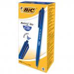 Ручка шариковая автомат. BIC Round Stic Clic, СИНЯЯ, корпус тонир. синий, 1мм, линия 0,32мм, 926376