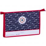 Папка для труда 2 отделения, А4, ArtSpace Морской стиль, пластик, на молнии, ПТР-22_25486