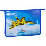 Папка для тетрадей 2 отделения, А4, ArtSpace Военная техника, пластик, на молнии, ПТ-83-2_25560