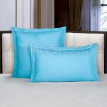 Комплект наволочек с ушками из гладкокрашеного поплина "Лагуна"                             (arp-200128-gr)