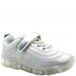 131-22 серебро Кроссовки для девочек (25-30)/8