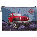 Папка для тетрадей 1 отделение, А4, Berlingo Jeep, ПВХ, на молнии, PVCA4_013