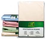 Простынь Сатин на резинке, бежевый                             (al-100205-gr)