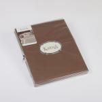 Простынь сатин "KARNA SERVAN", коричневая                             (kr-220-9-CHAR001-gr)