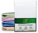 Простынь Сатин на резинке, белый                             (al-100206-gr)