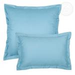 Комплект наволочек сатин на молнии с ушками, голубой                             (arp-200134-gr)