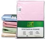 Простынь Сатин на резинке, розовый                             (al-100208-gr)