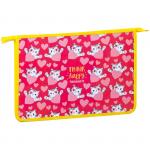 Папка для труда 2 отд., А4, ArtSpace Kitty, пластик-картон, на молнии, 30ТР45_23148