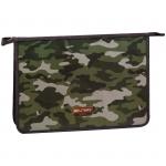 Папка для труда 2 отд., А4, ArtSpace Камуфляж, пластик-картон, на молнии, 30ТР45_23150