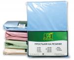 Простынь Сатин без резинки, голубой                             (al-100202-gr)
