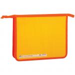 Папка для тетрадей 2 отделения, А5, ArtSpace Моноколор. Оранжевый, пластик, на молнии, ПТ-73-2_15543