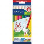 Карандаши Berlingo Замки 12  цв., заточен., картон. уп., европодвес, CP00112