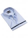 1263TSSFK Мужская рубашка c коротким рукавом приталенная Super Slim Fit