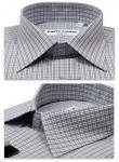 1168TCLK Мужская рубашка в серую клетку c коротким рукавом Classic