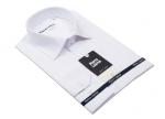 017TSF Белая мужская рубашка полуприталенная Slim Fit