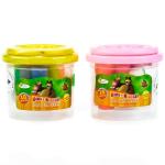 НАБОР "ТЕСТО ДЛЯ ЛЕПКИ" "MULTIART" "МАША И МЕДВЕДЬ" (10 ЦВ.*75ГР.+1 ФОРМОЧКА) В ВЕДРЕ в кор.144шт