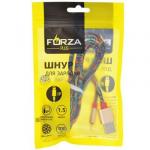 FORZA Кабель для зарядки iP, 1м, 1,5 A, синхр. с ПК, с покрытием орнаментом, 4 цвета