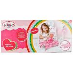 КРОВАТКА ДЛЯ КУКОЛ "КАРАПУЗ" МЕТАЛЛ., С МАТРАСОМ В РУСС. КОР. в кор.12шт