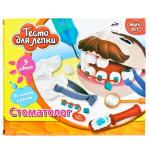 НАБОР "ТЕСТО ДЛЯ ЛЕПКИ" "MULTIART" СТОМАТОЛОГ (3 ЦВ., 5 БАН.*56ГР, МОДЕЛЬ И ИНСТРУМЕНТ) в кор.2*12шт