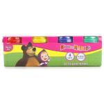 НАБОР "ТЕСТО ДЛЯ ЛЕПКИ" "MULTIART" "МАША И МЕДВЕДЬ"  (4 ЦВ.*50ГР. + ФОРМОЧКИ) В КОР. в кор.2*24шт