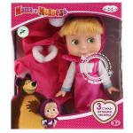 КУКЛА "КАРАПУЗ" МАША И МЕДВЕДЬ. МАША 25СМ, РУССИФИЦ., С НАБОРОМ ЗИМНЕЙ ОДЕЖДЫ В КОР. в кор.18шт