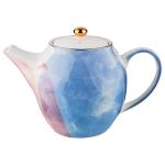 189-218 ЧАЙНИК ЗАВАРОЧНЫЙ 1000 МЛ КОЛЛЕКЦИЯ "ПАРАДИЗ" МИКС ЦВЕТА С ЗОЛОТОМ (КОР=12ШТ.)