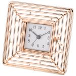 06-242 ЧАСЫ НАСТОЛЬНЫЕ 14*14*11 СМ. ДИАМЕТР ЦИФЕРБЛАТА 5,5 СМ. (КОР=12ШТ.)