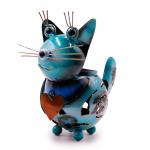 Аромалампа INTA-04 Кошечка с сердечком h-14см Удача на любовном фронте металл