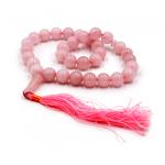 Мусульманские четки 33 бусины SEW975 Розовый Кварц Натуральный камень 10мм Индия