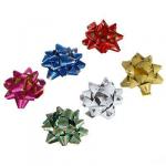 Набор подарочных бантов, 6 шт, 5,5 см. с рисунком