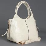 Сумка женская искусственная кожа NEC-89892,  1отд+карм/пер,  плечевой ремень,  бежевый SALE 170456